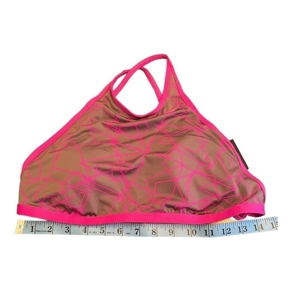 nike Adjustable High-Neck Top (Fuchsia Blast) Women's Swimwear, Multi - Picture 9 of 13